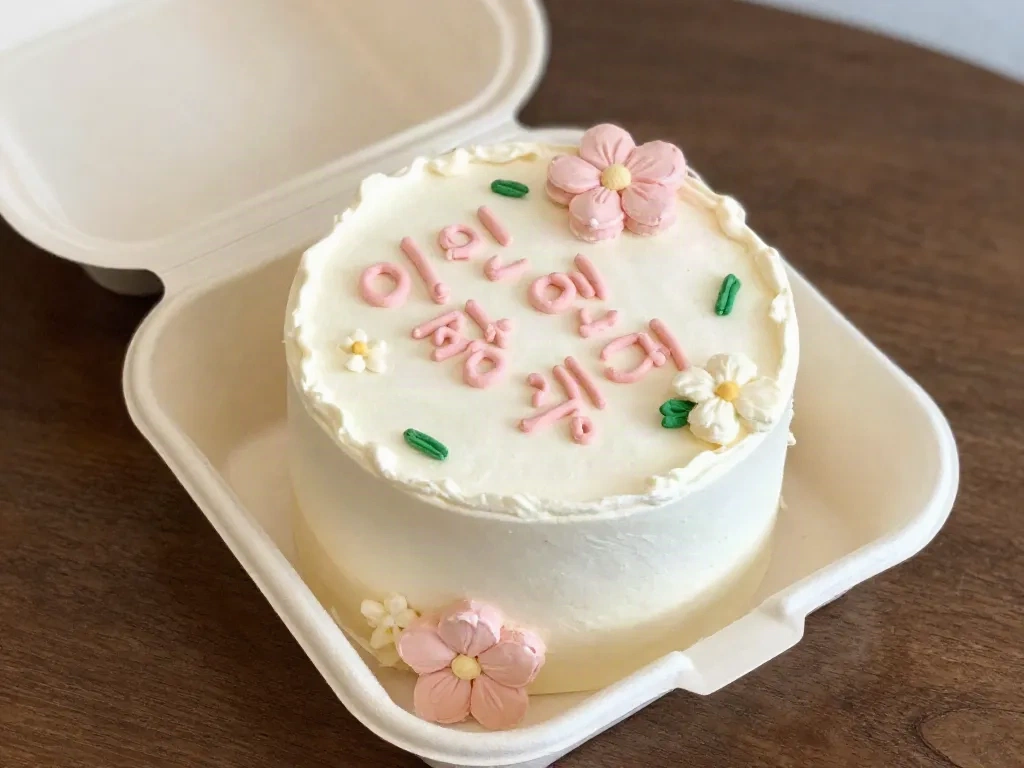 미니 레터링 케이크